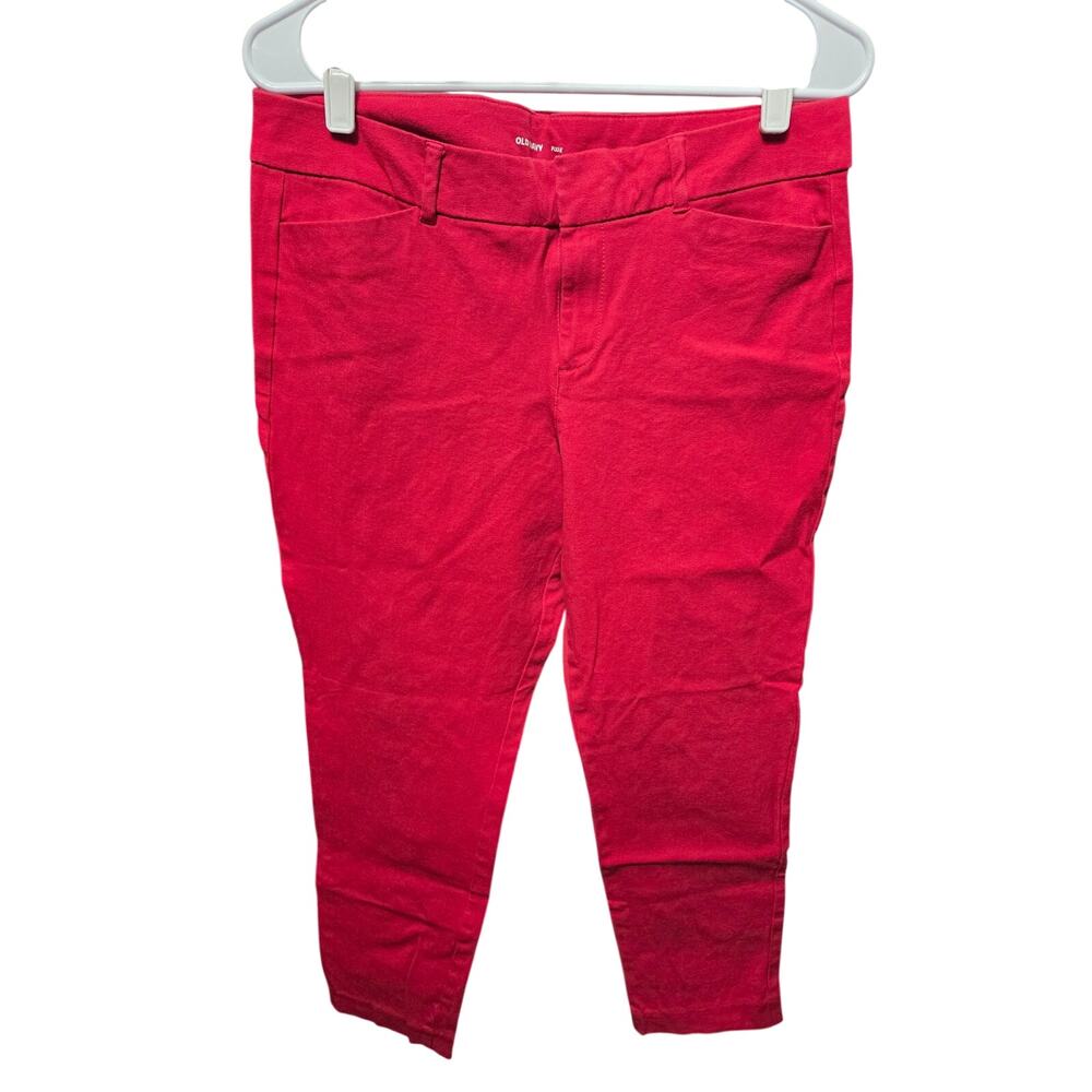 Red Slim Straight Pants - Old Navy - 10